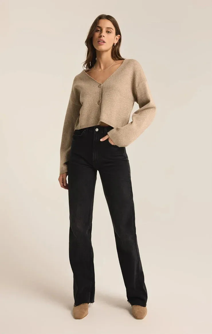 ESTELLE CARDIGAN (OATMEAL HEATHER)