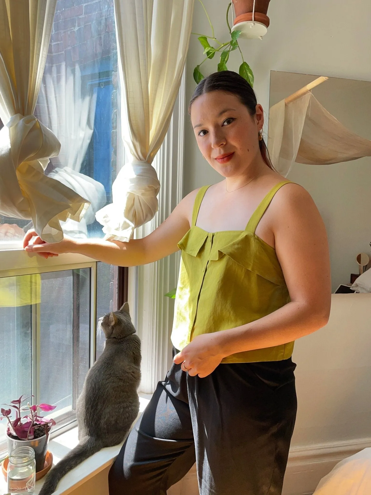 Eve Gravel Bohemienne Top - Lime (Online Exclusive)