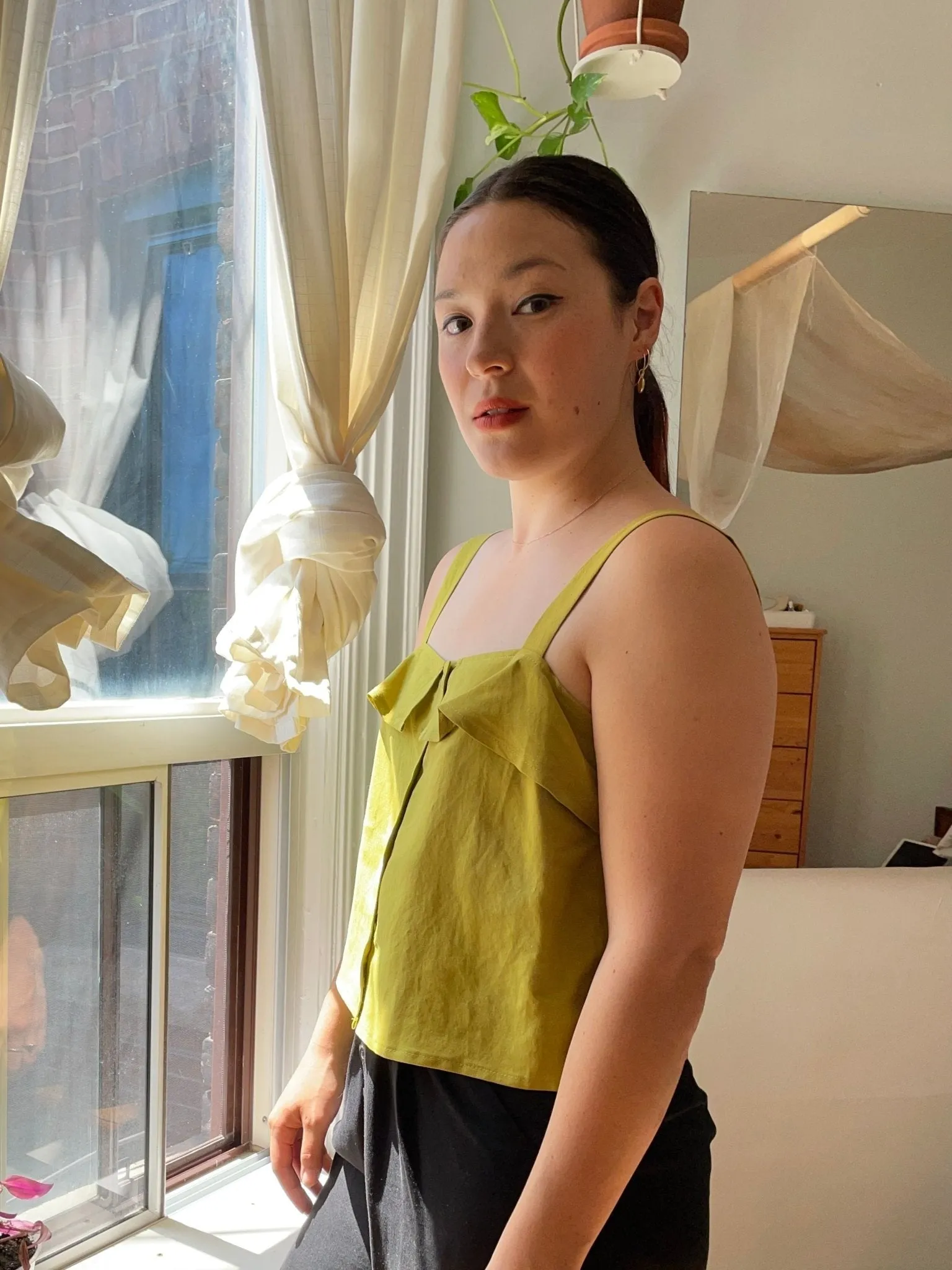Eve Gravel Bohemienne Top - Lime (Online Exclusive)