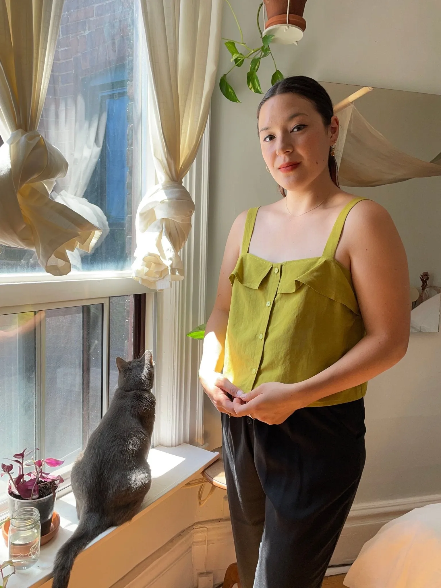 Eve Gravel Bohemienne Top - Lime (Online Exclusive)