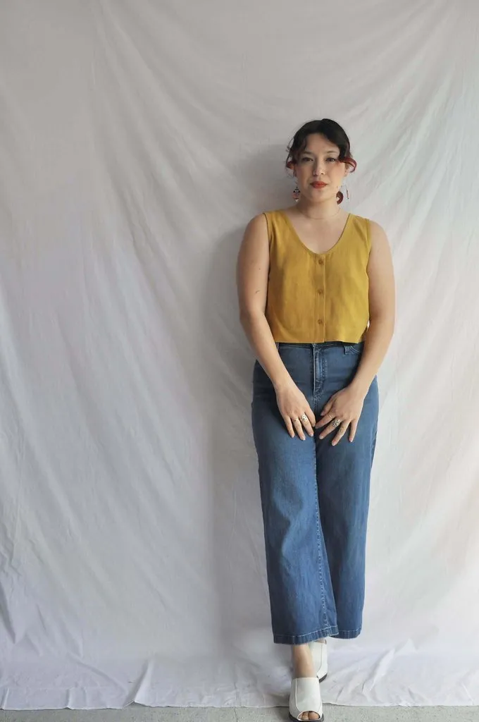 Eve Gravel Jade Top - Saffron (Online Exclusive)