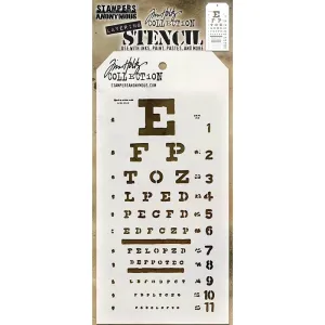 Eye Chart Layering Stencil | Tim Holtz