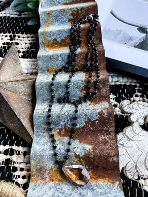 Faceted Glass Bead Layering Necklace