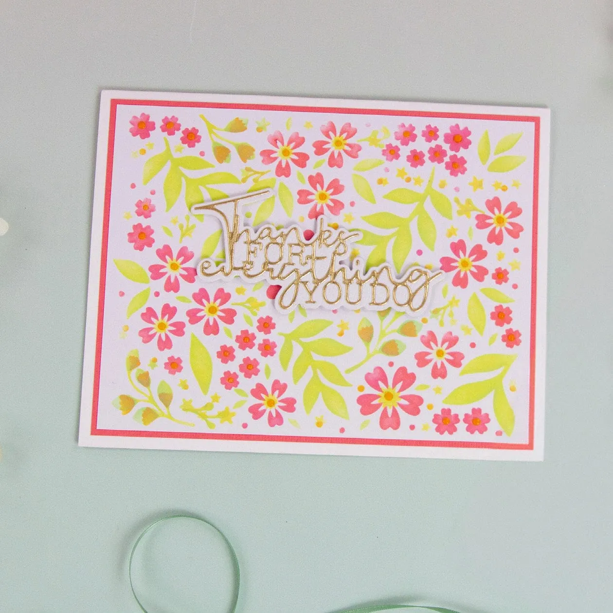 Fancy Floral Layering Die & Stencil Set - 5450e