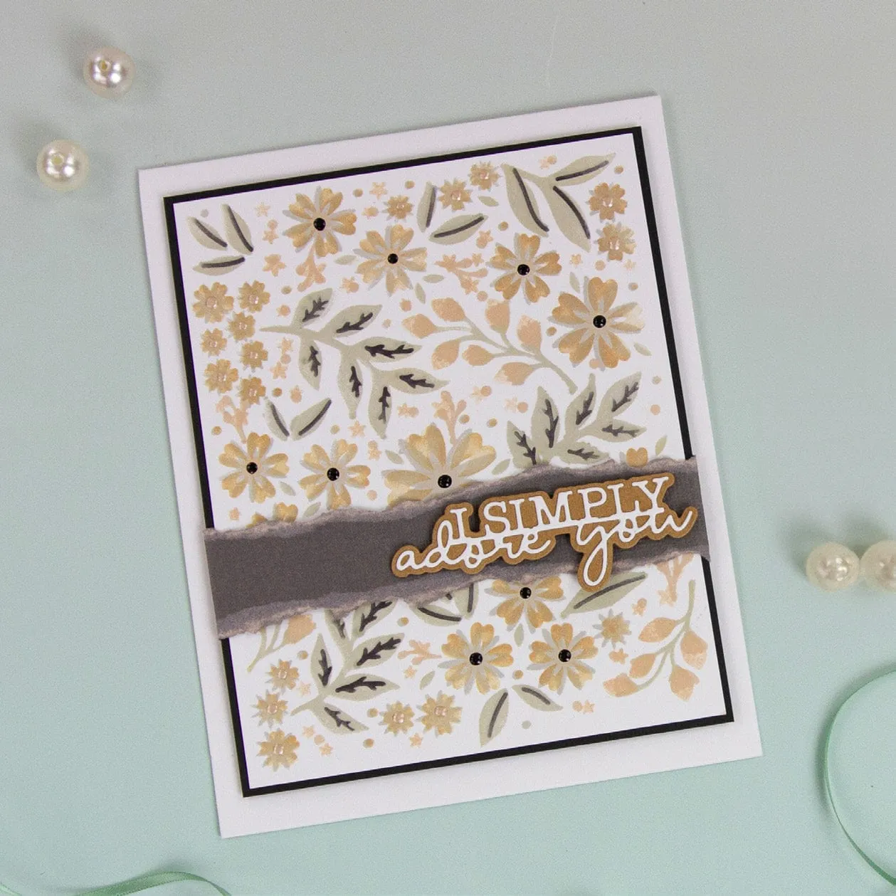 Fancy Floral Layering Die & Stencil Set - 5450e