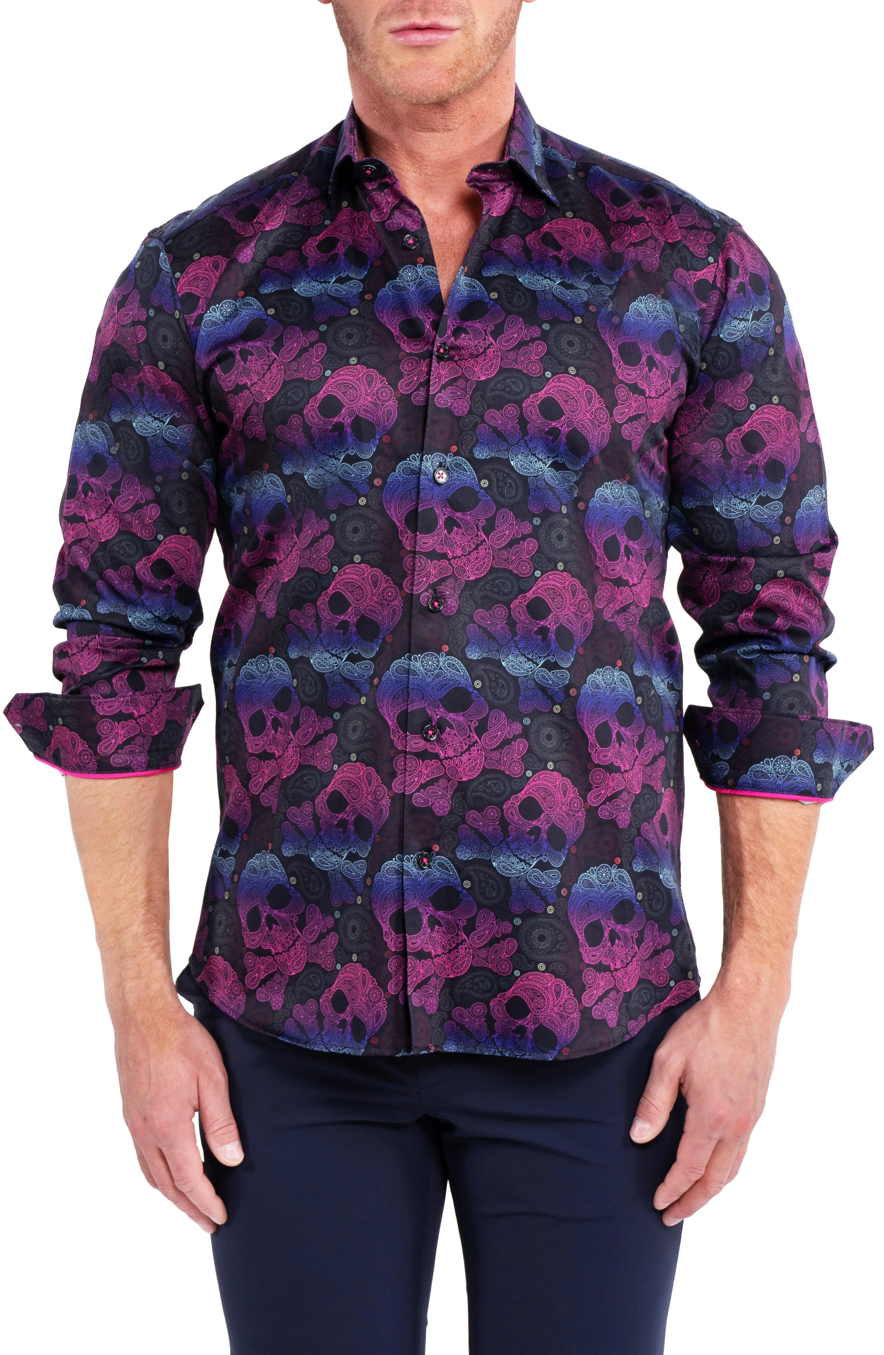 Fibonacci SkullPaisley Purple