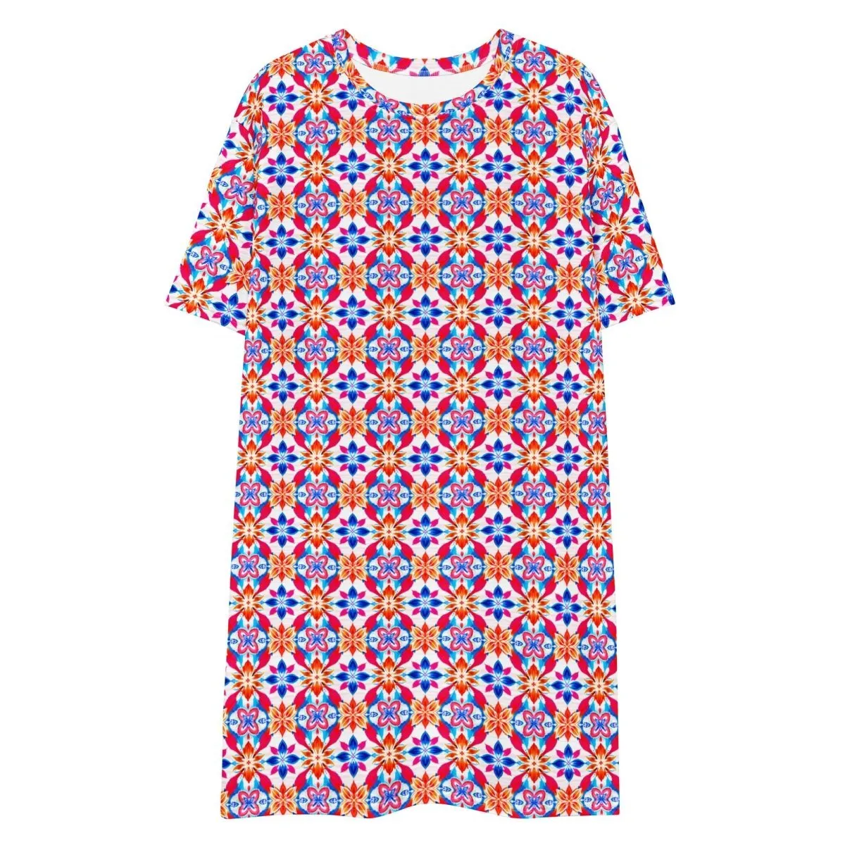 Fiesta Mosaic T-Shirt Dress