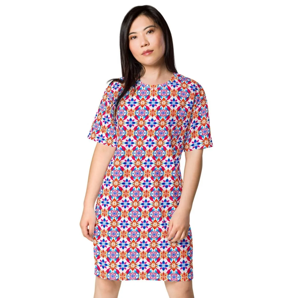 Fiesta Mosaic T-Shirt Dress