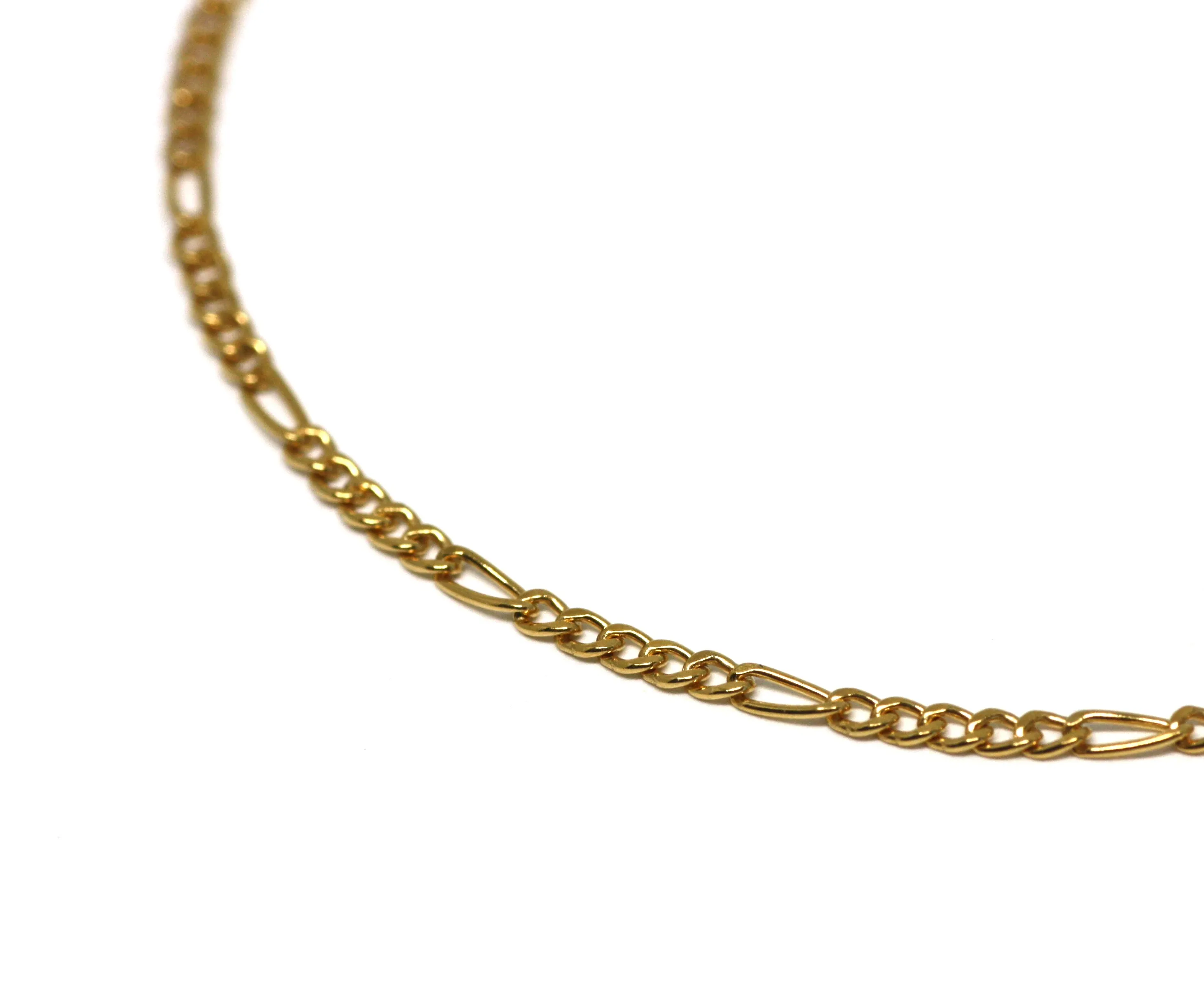 Figaro Gold Chain Bracelet