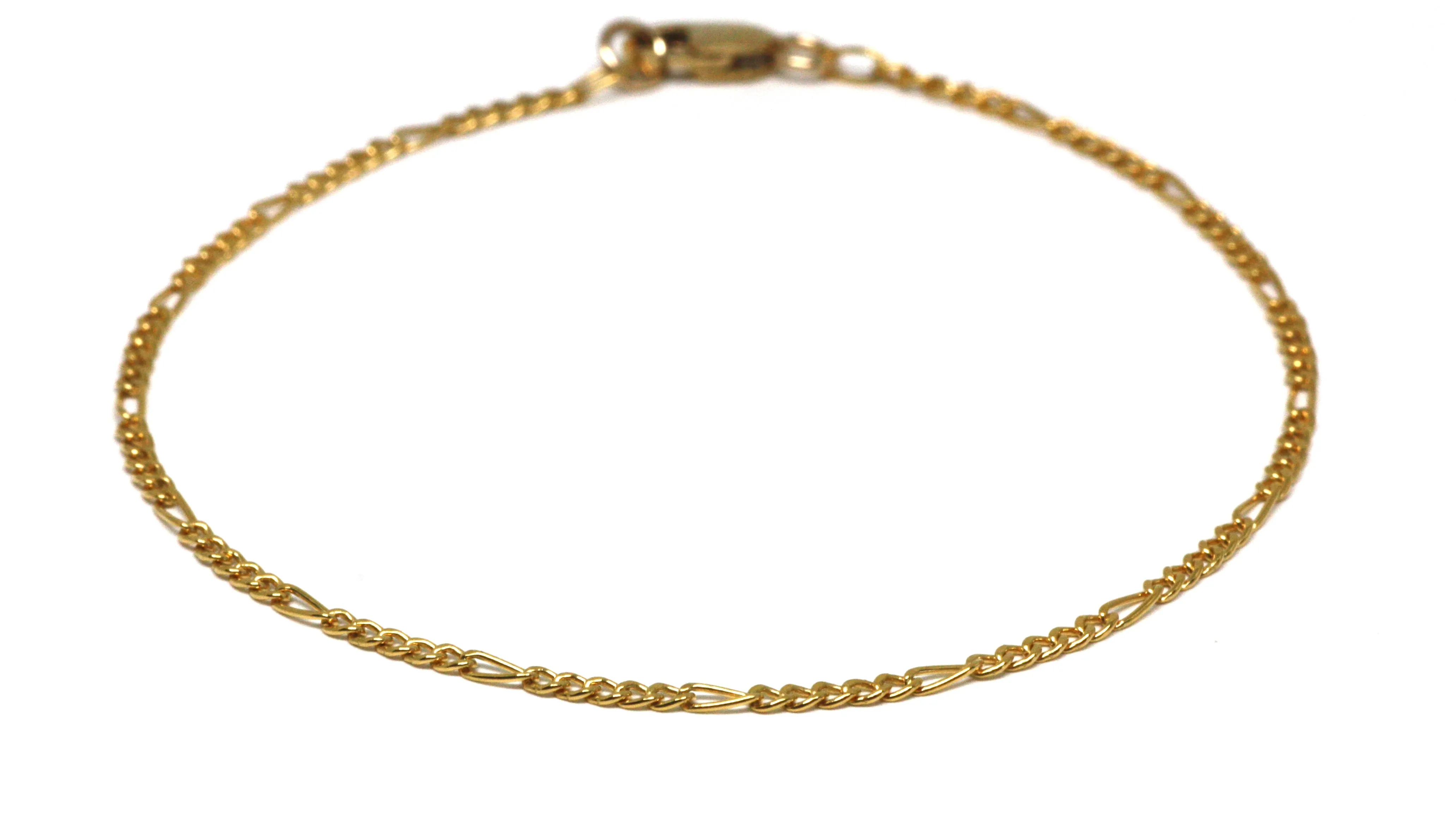 Figaro Gold Chain Bracelet
