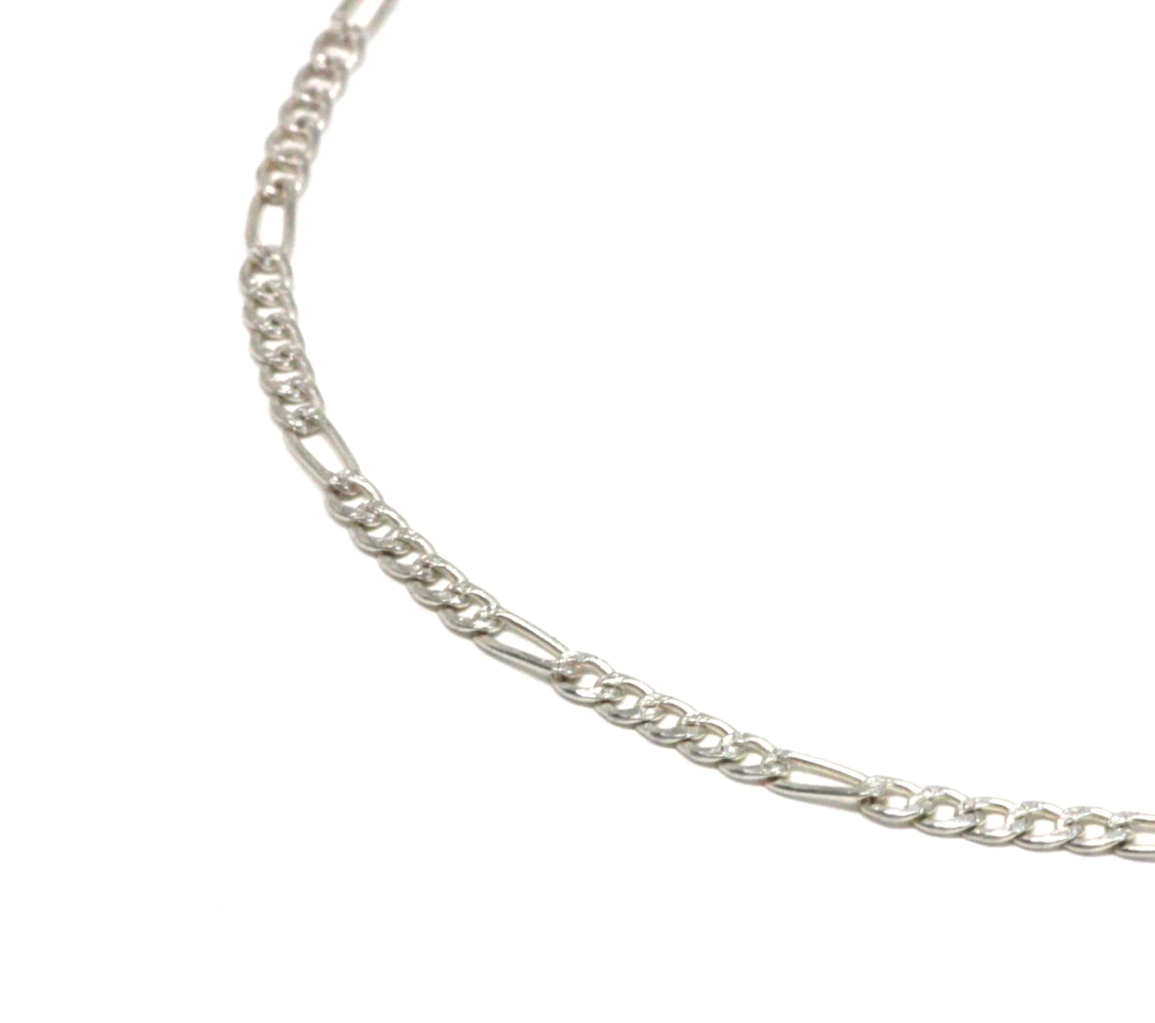 Figaro Silver Chain Bracelet