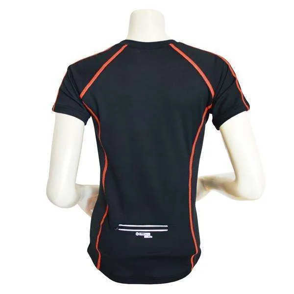 FINAL SALE: Dovetail Short Sleeve Women's Reflective Tee in Black/Coral Glo