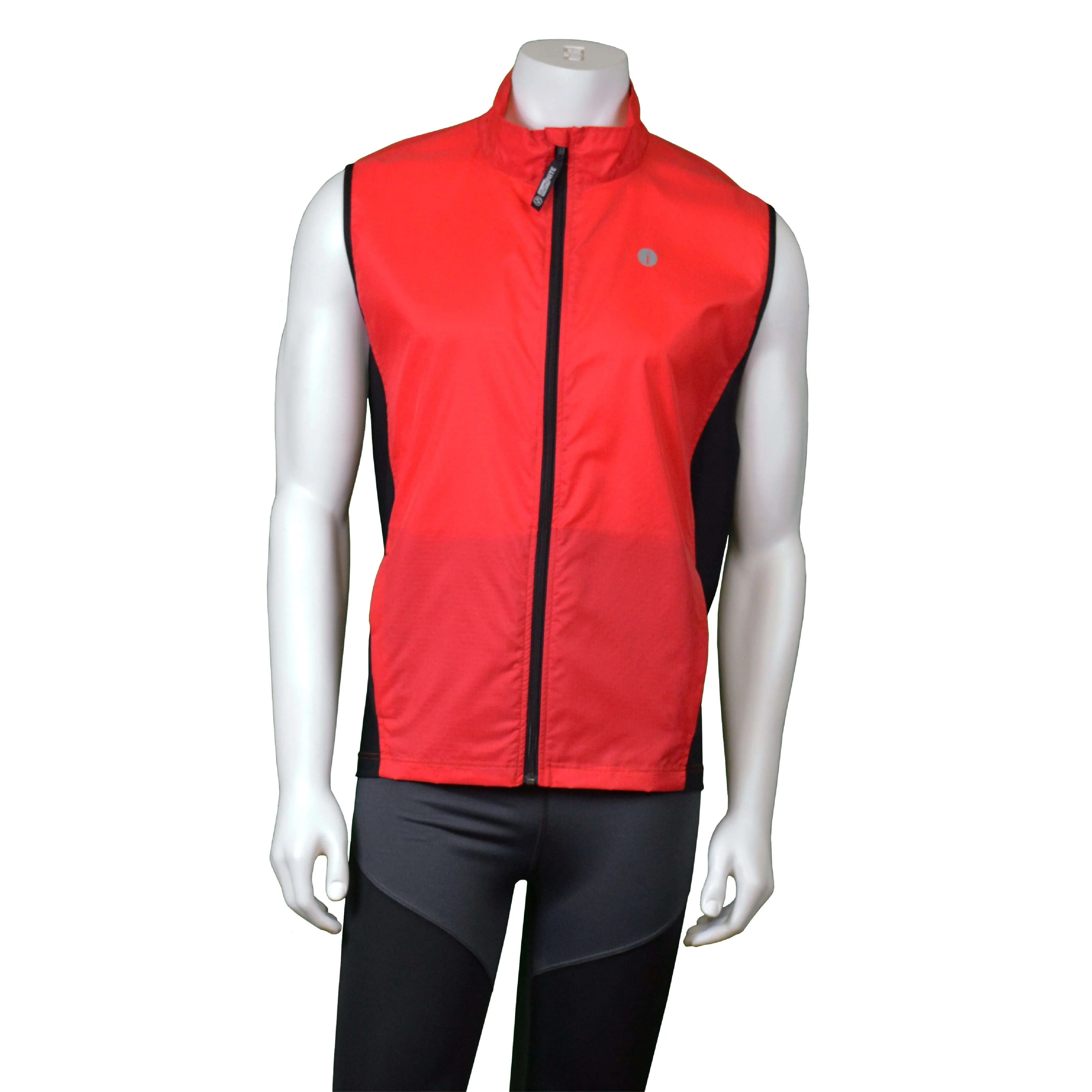 FINAL SALE: Men's Newport Packable Reflective Vest in Red