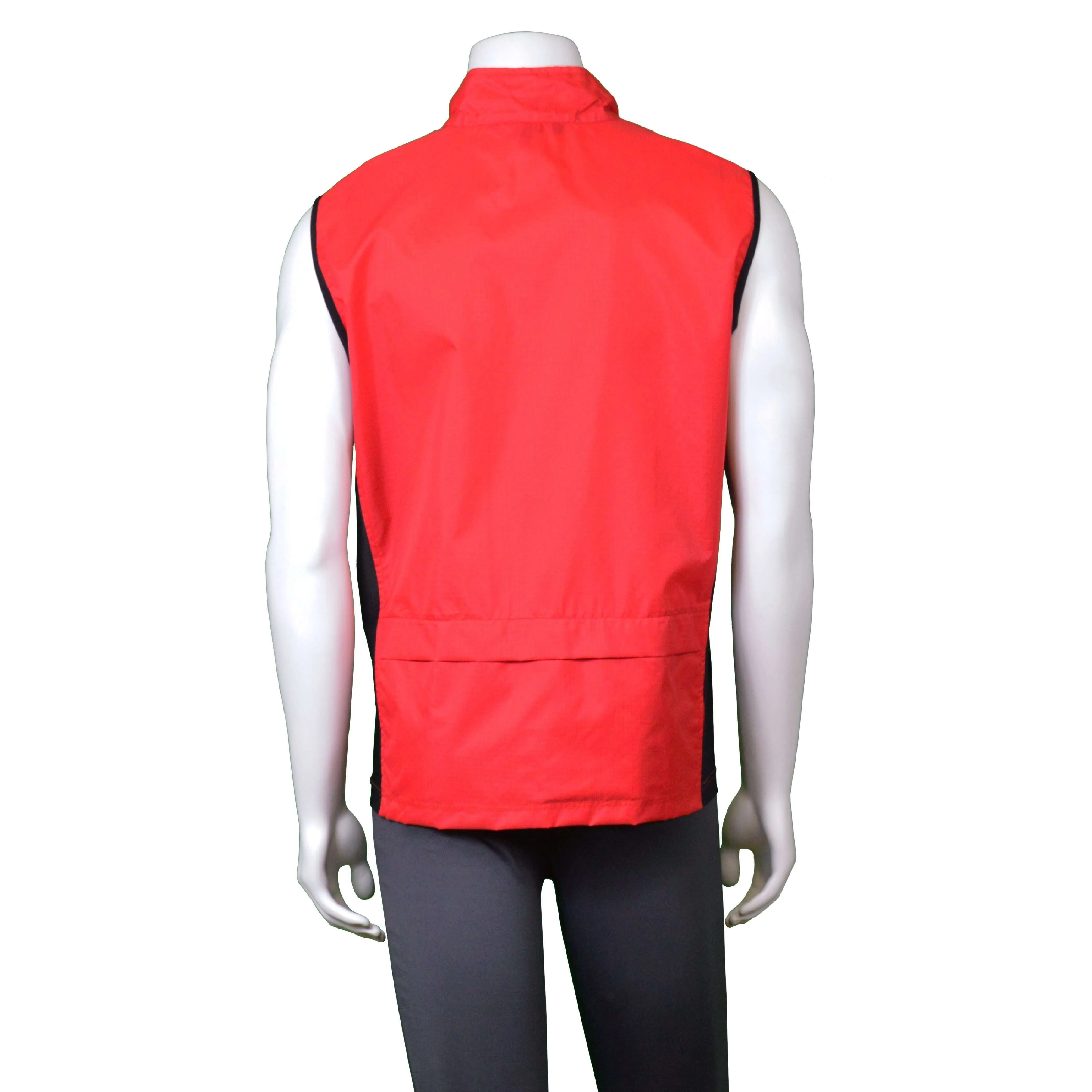 FINAL SALE: Men's Newport Packable Reflective Vest in Red