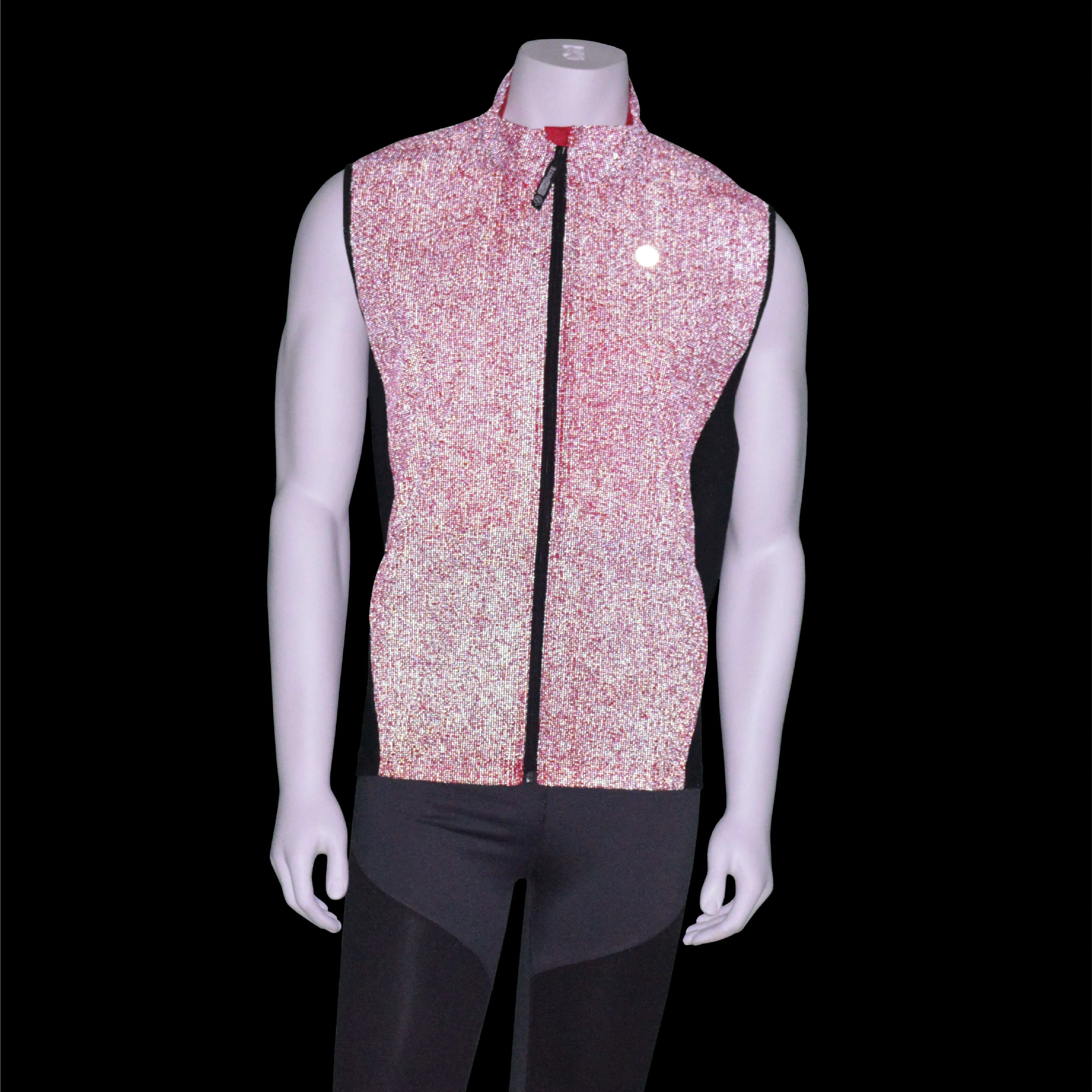 FINAL SALE: Men's Newport Packable Reflective Vest in Red