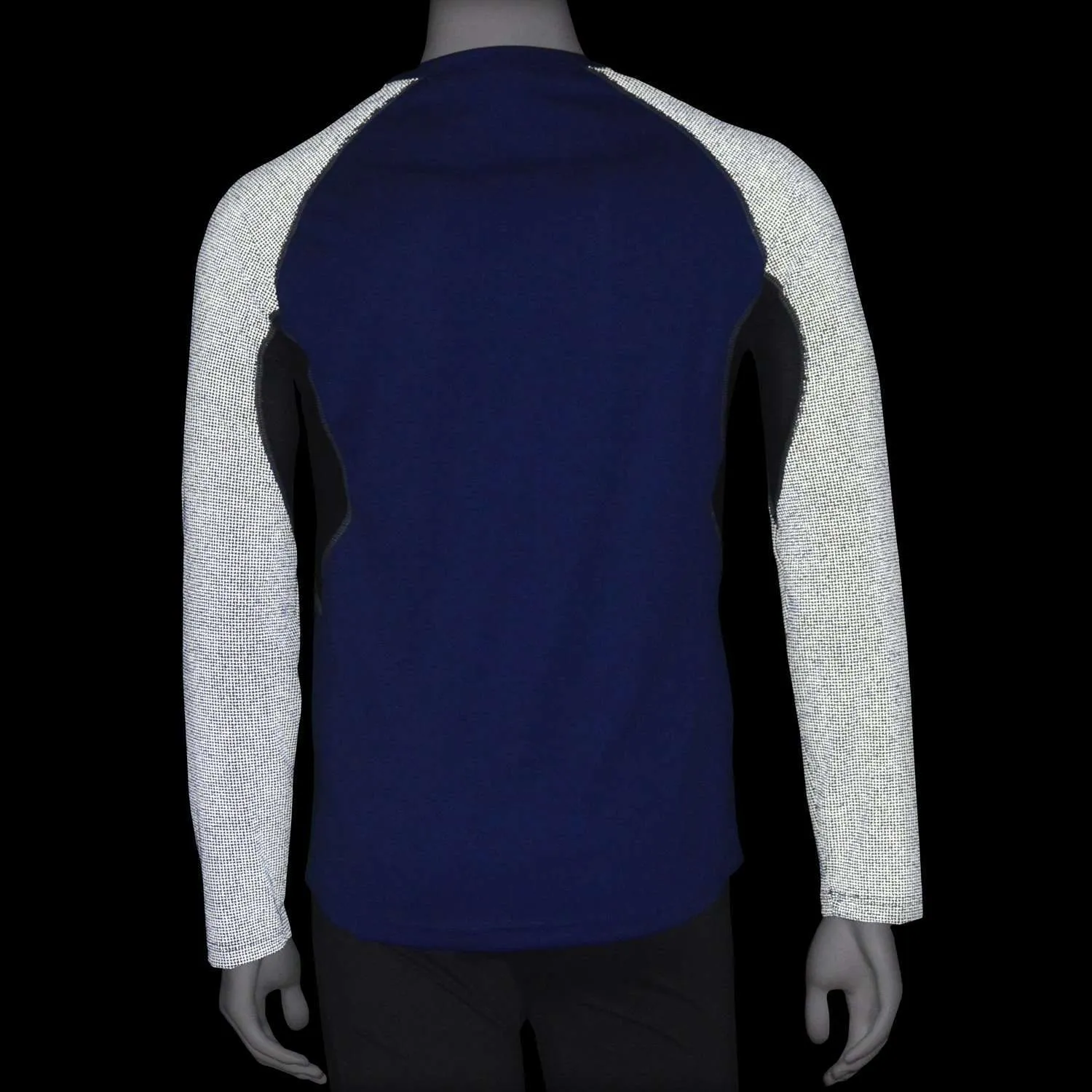 FINAL SALE: Sentinel Reflective Men's Long Sleeve Shirt in Cobalt/Graphite