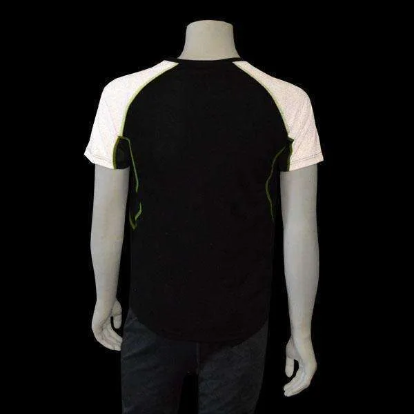 FINAL SALE: Sentinel Reflective Men's Short Sleeve Shirt in Black/White