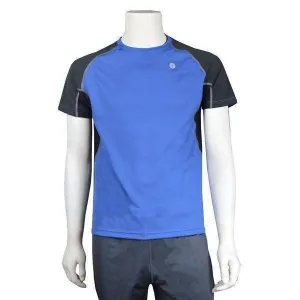FINAL SALE: Sentinel Reflective Men's Short Sleeve Shirt in Wedgewood/Black
