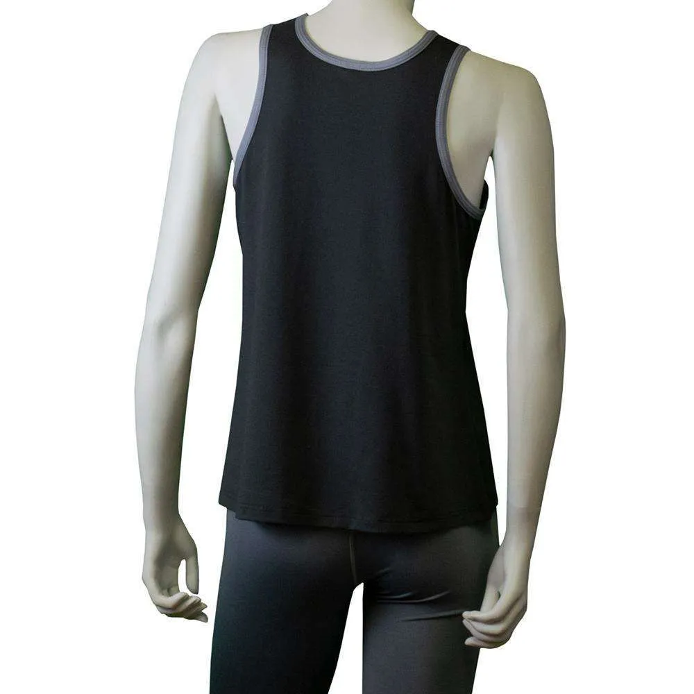FINAL SALE: Women's Reflective Vigor Singlet in Graphite