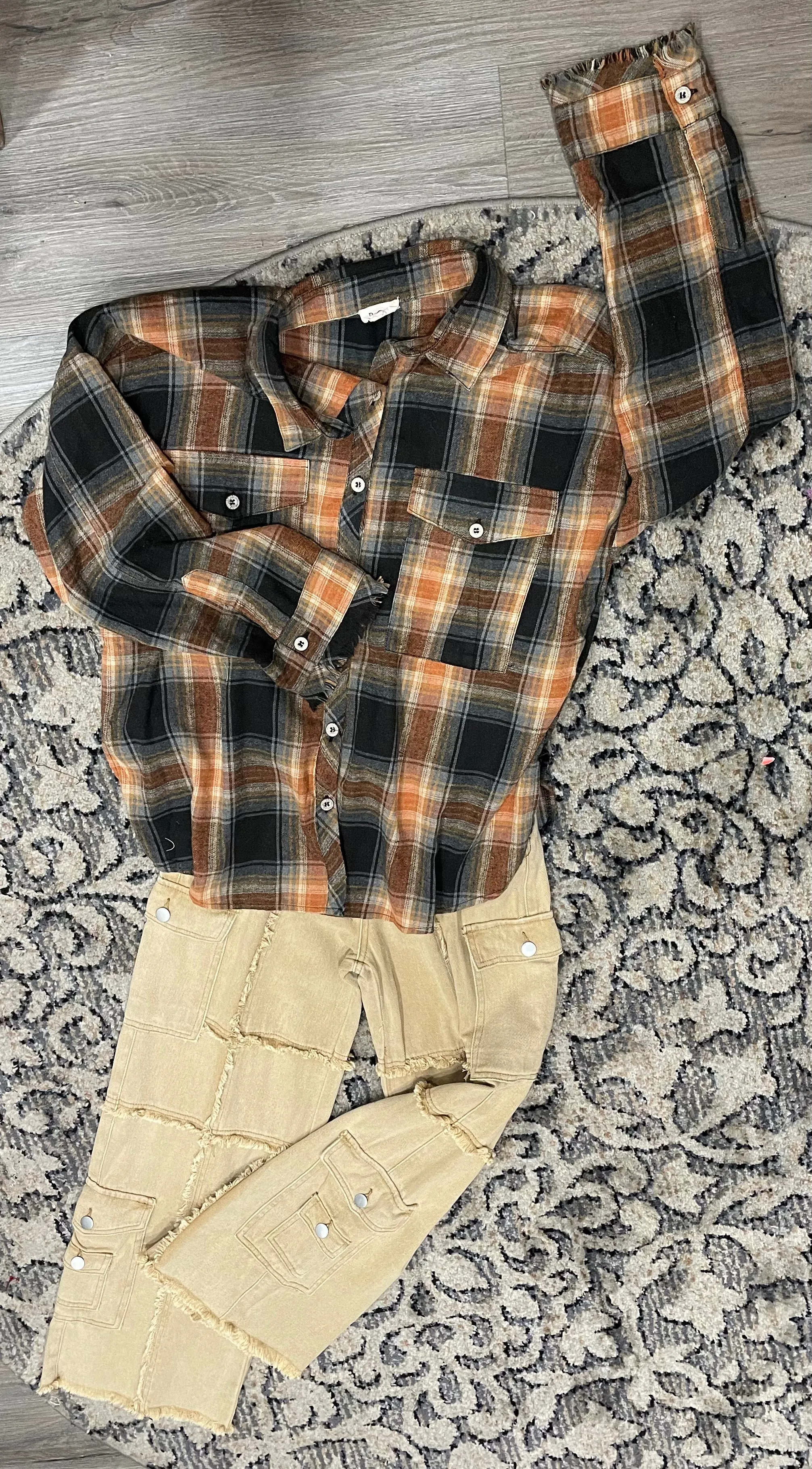 Flannel Button Down Shirt by Pol GWT113