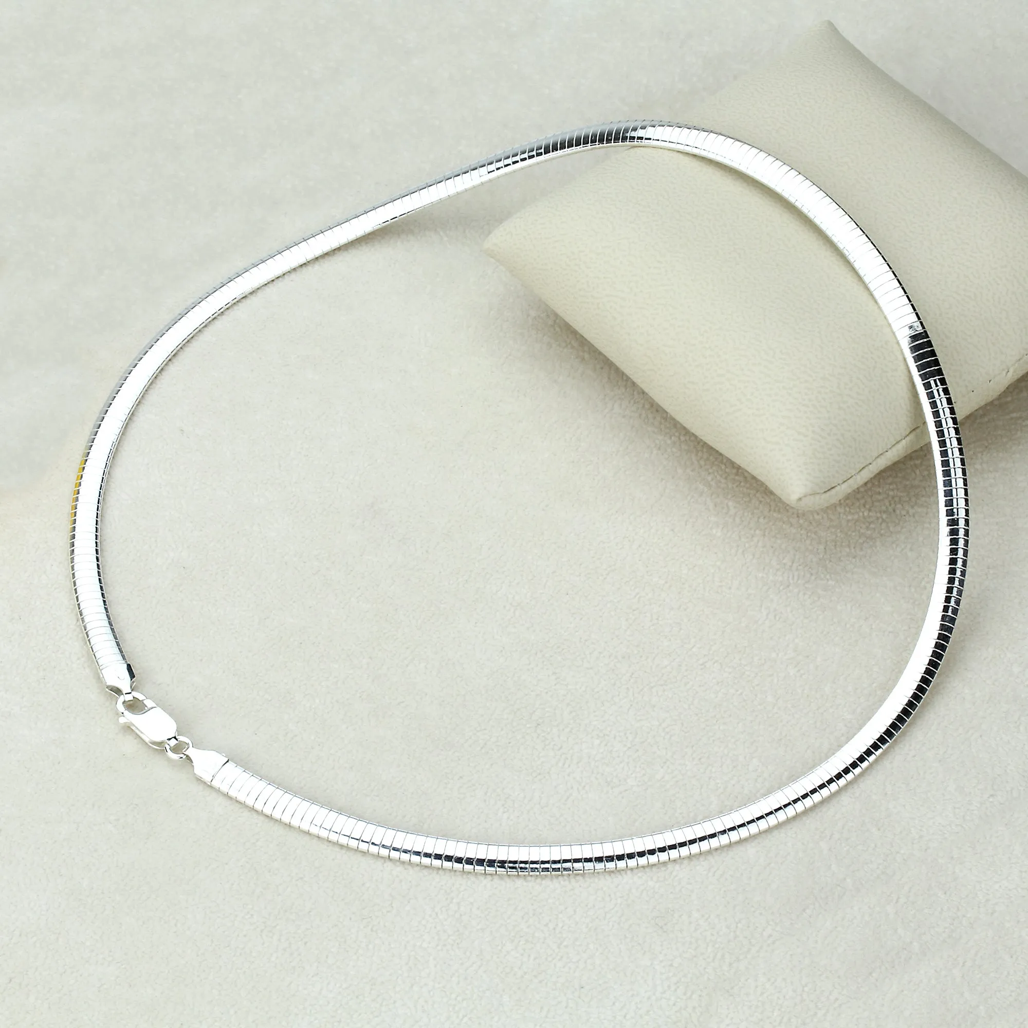 Flat Omega Chain Necklace