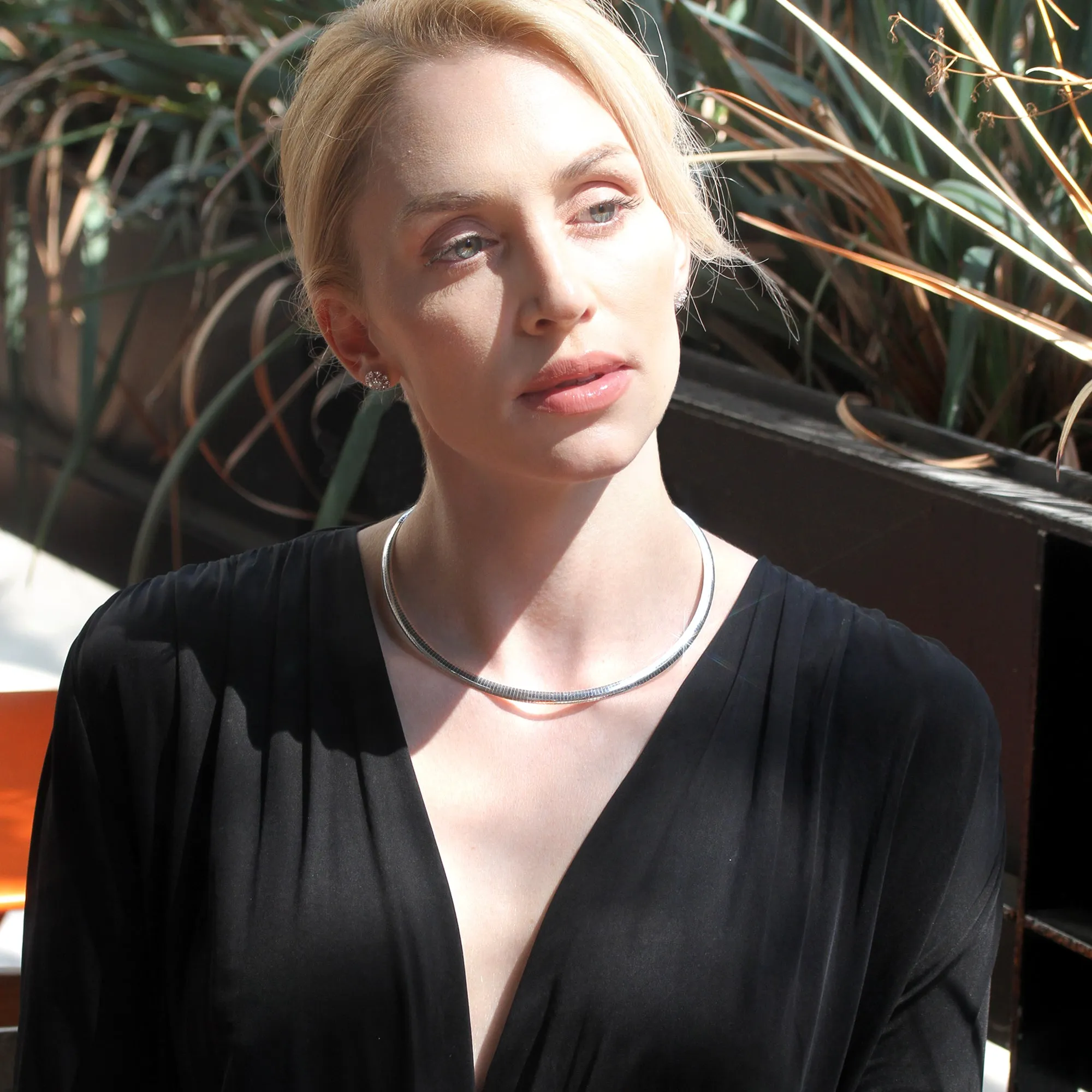 Flat Omega Chain Necklace