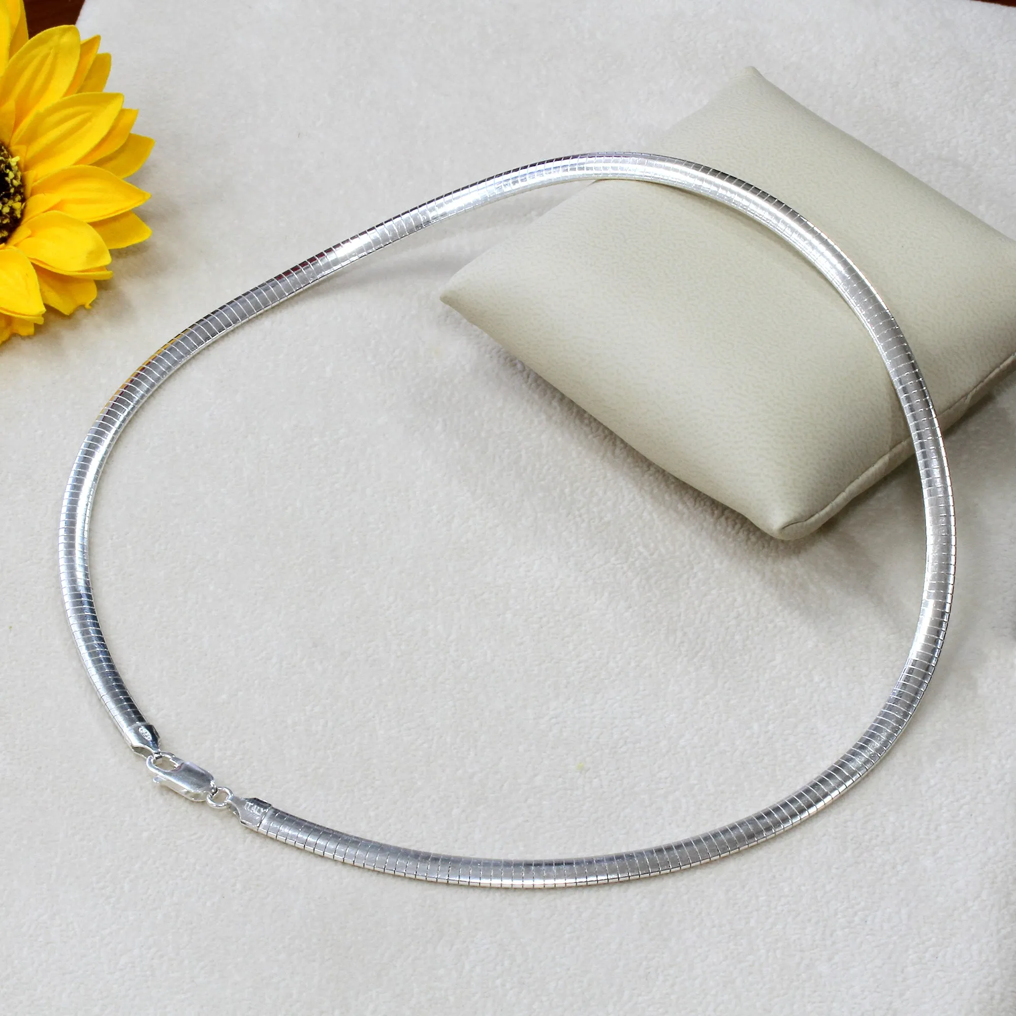 Flat Omega Chain Necklace