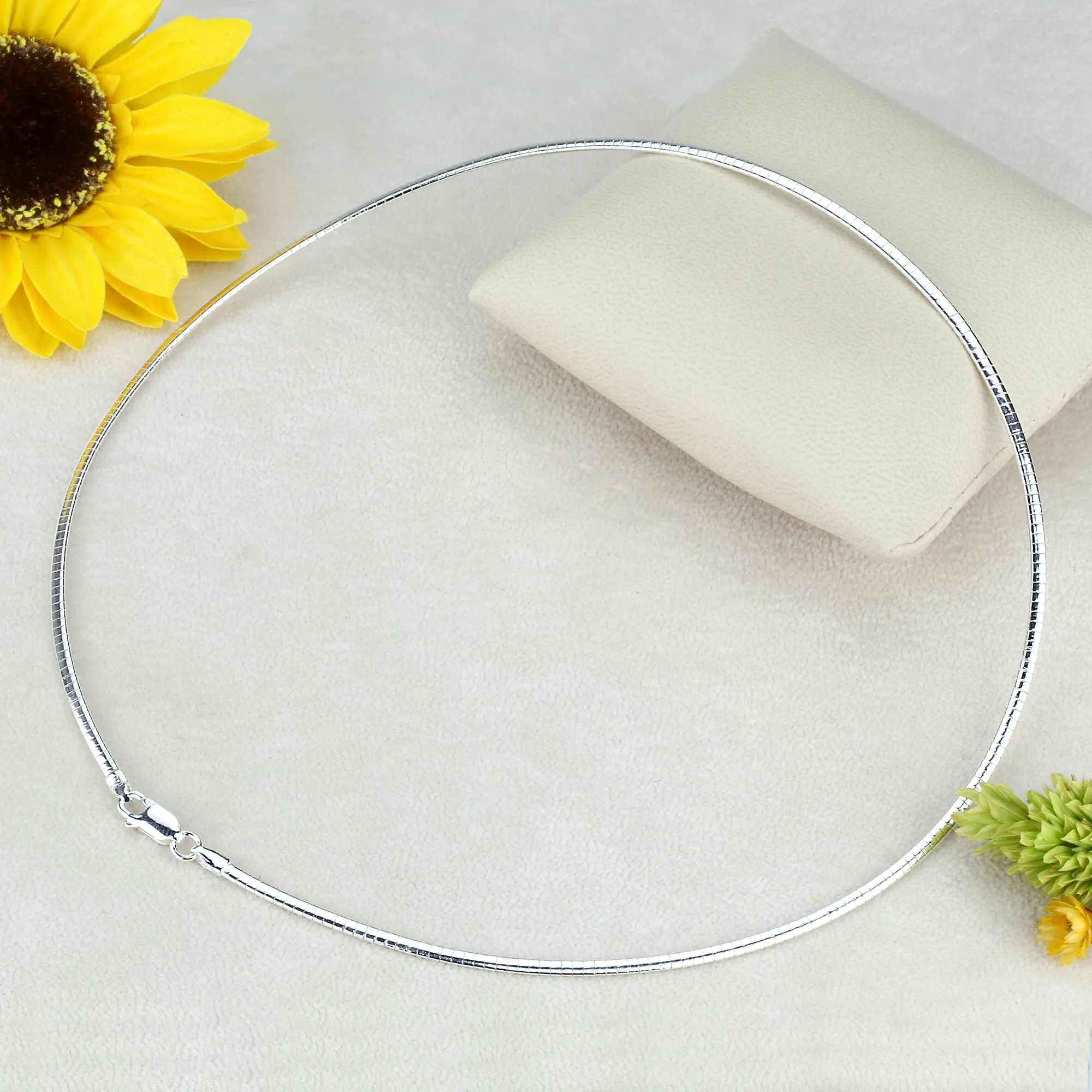 Flat Omega Chain Necklace