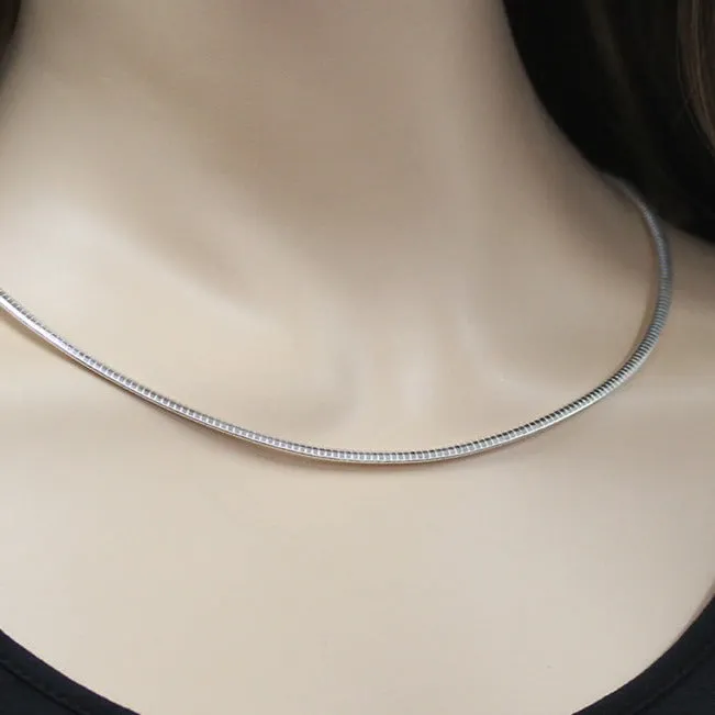 Flat Omega Chain Necklace
