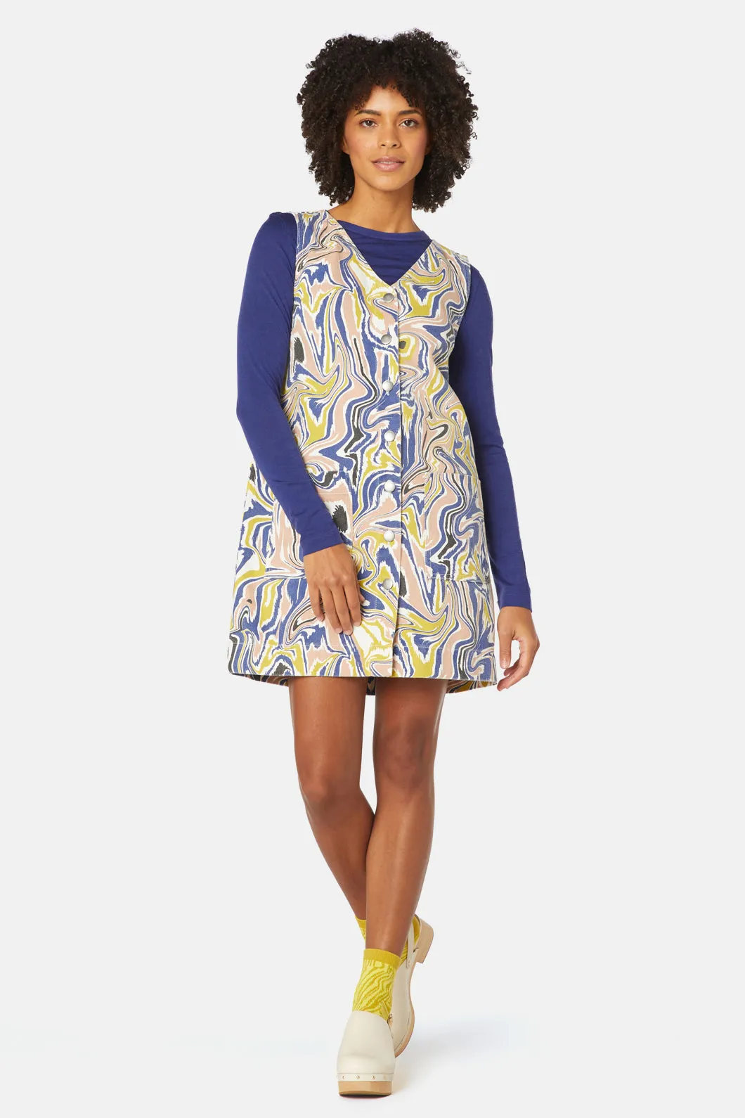 Float Denim Pinafore