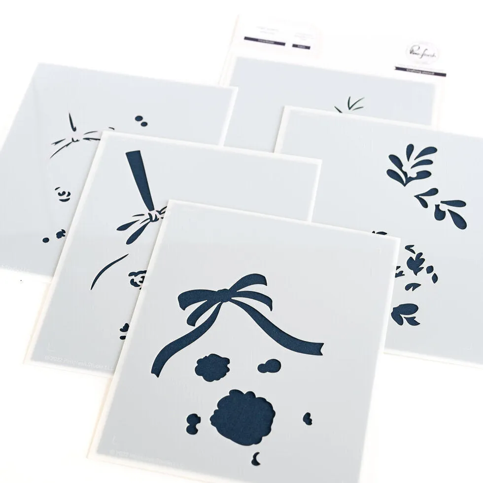 Floral Bauble stencil