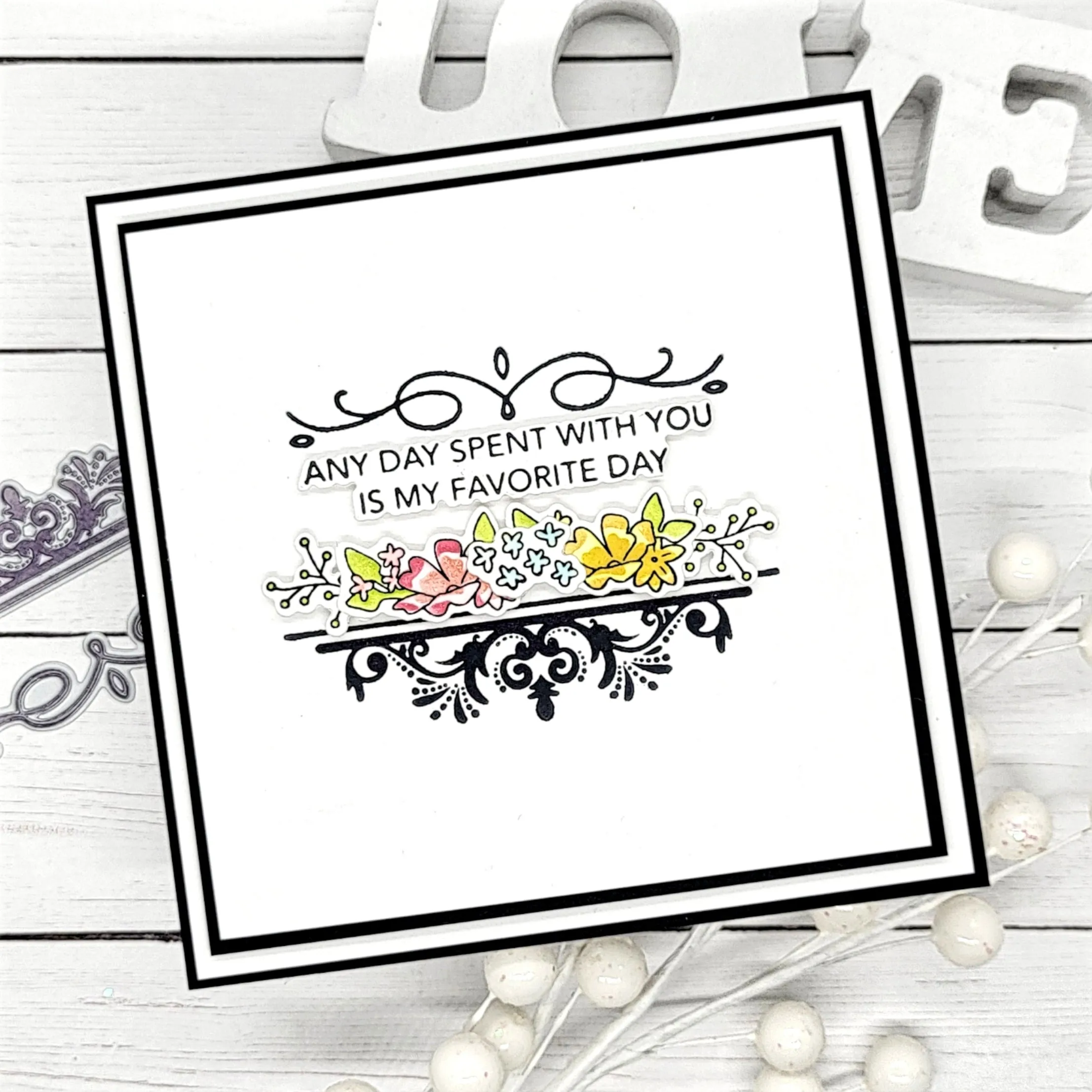 Floral Swag Stamps, Dies, and Layering Stencils Bundle