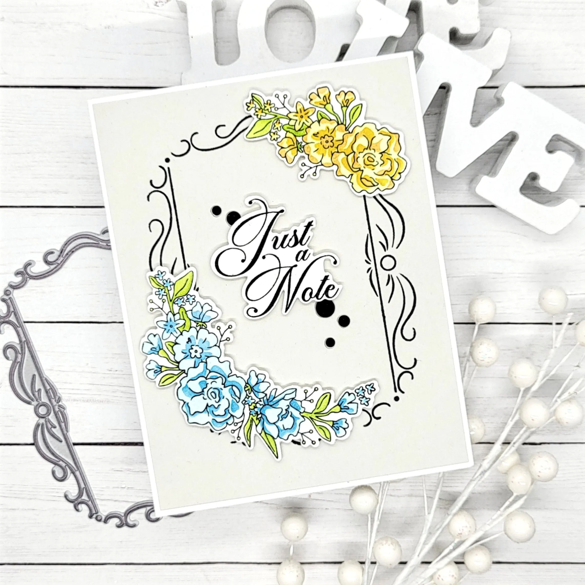 Floral Swag Stamps, Dies, and Layering Stencils Bundle