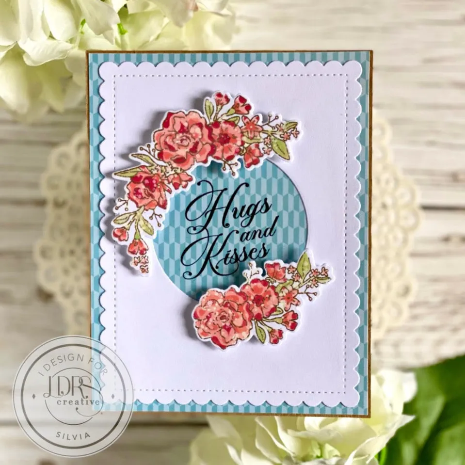 Floral Swag Stamps, Dies, and Layering Stencils Bundle