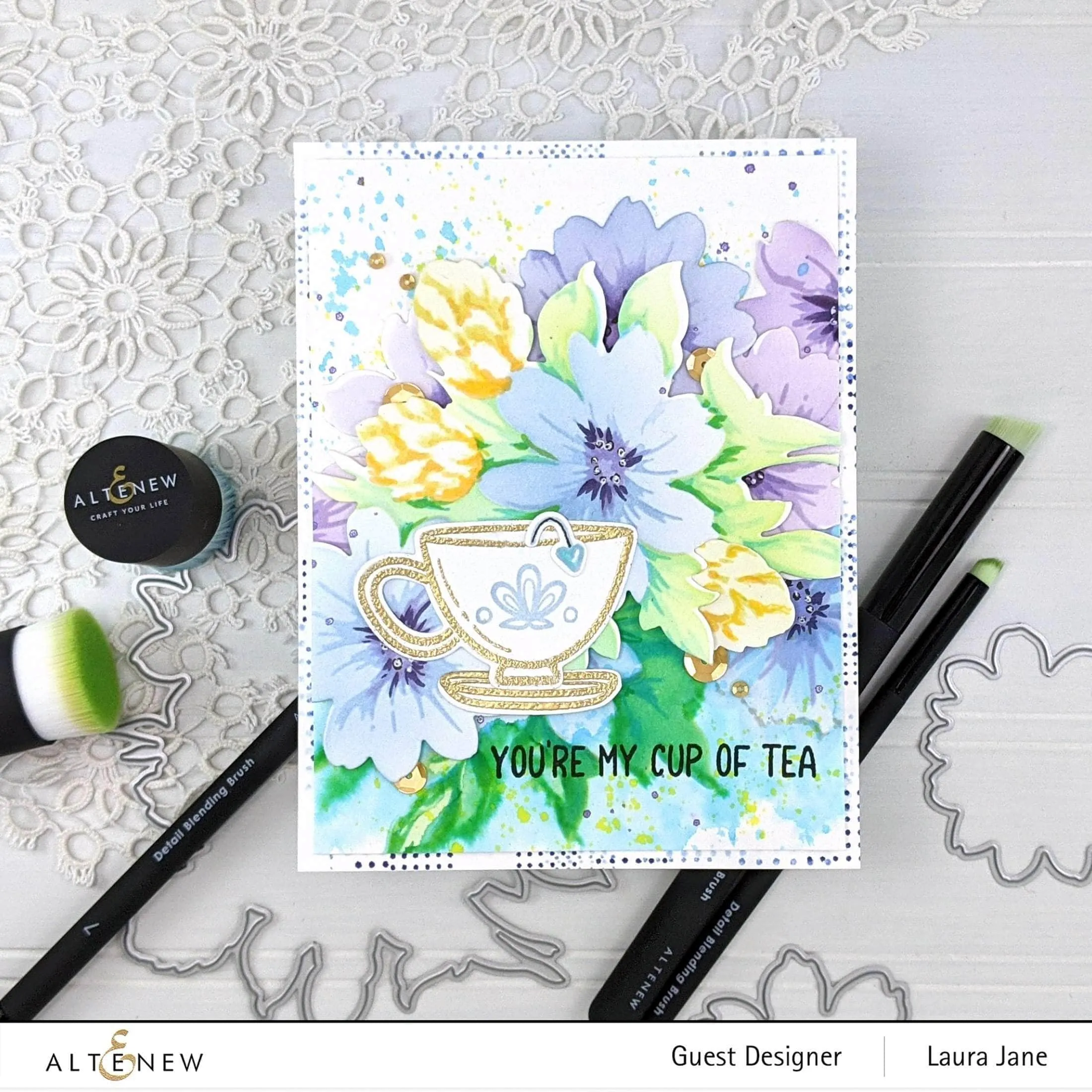 Flower Bunch Layering Stencil & Die Bundle