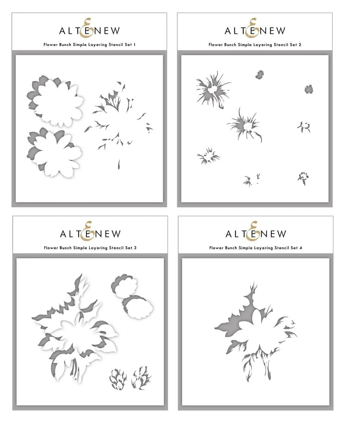 Flower Bunch Layering Stencil & Die Bundle