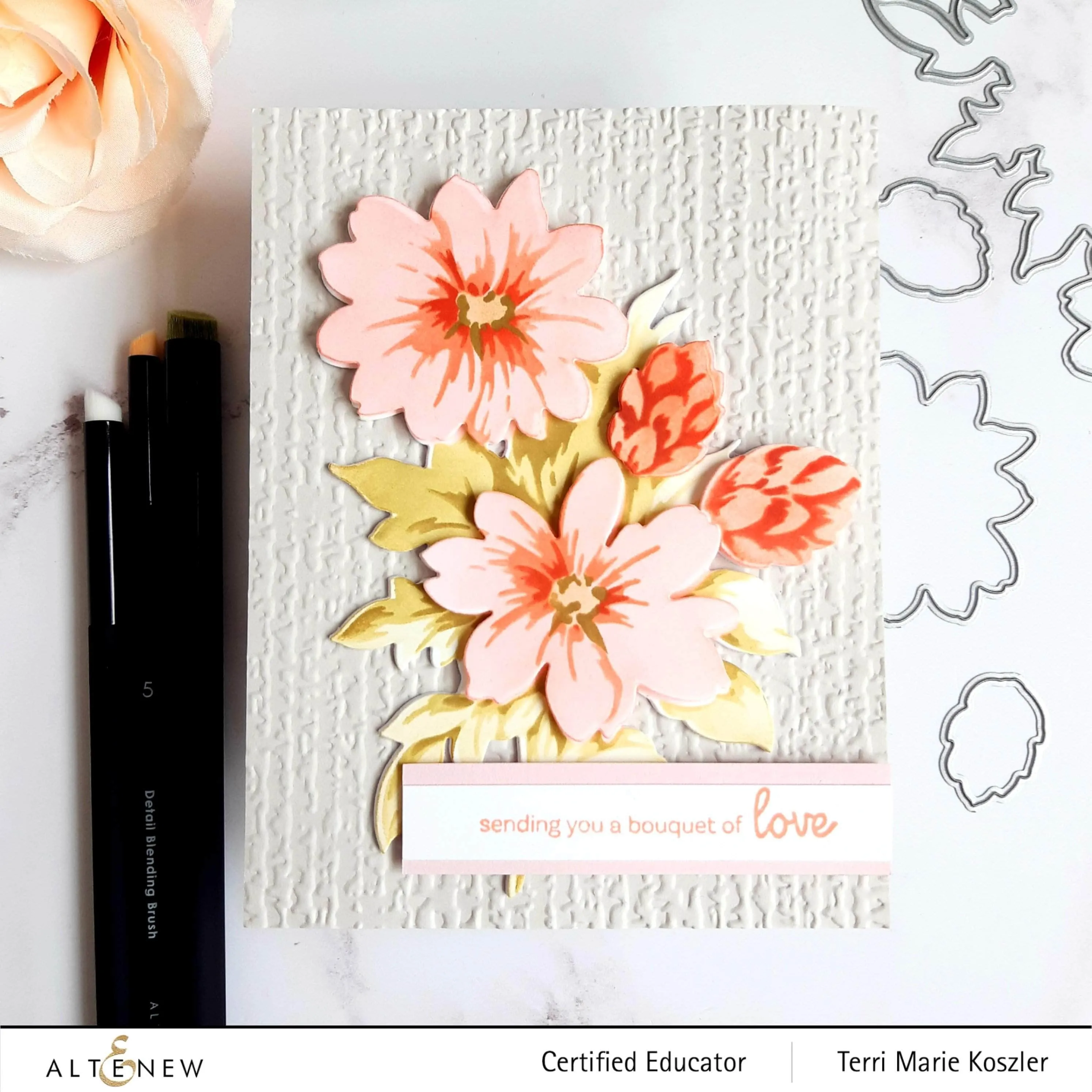 Flower Bunch Layering Stencil & Die Bundle