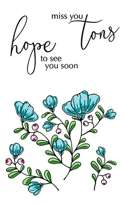 Forget Me Not 4x6 Stamp Set