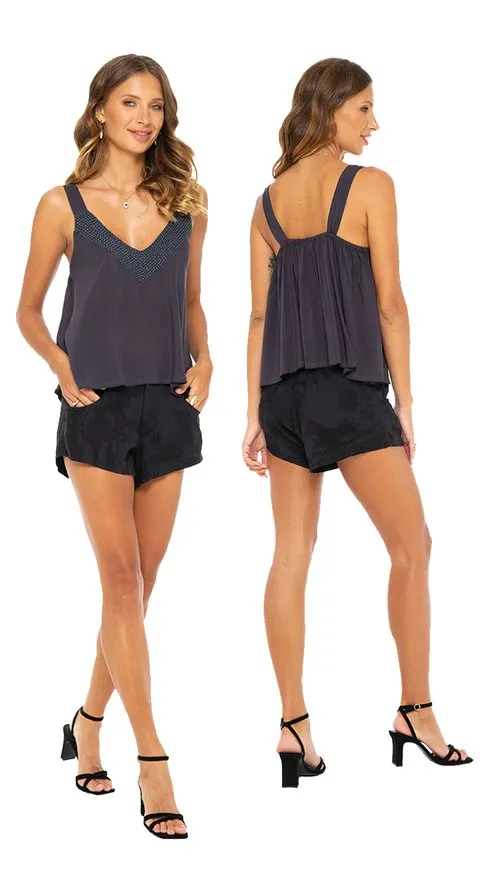 Frankie Beaded Top