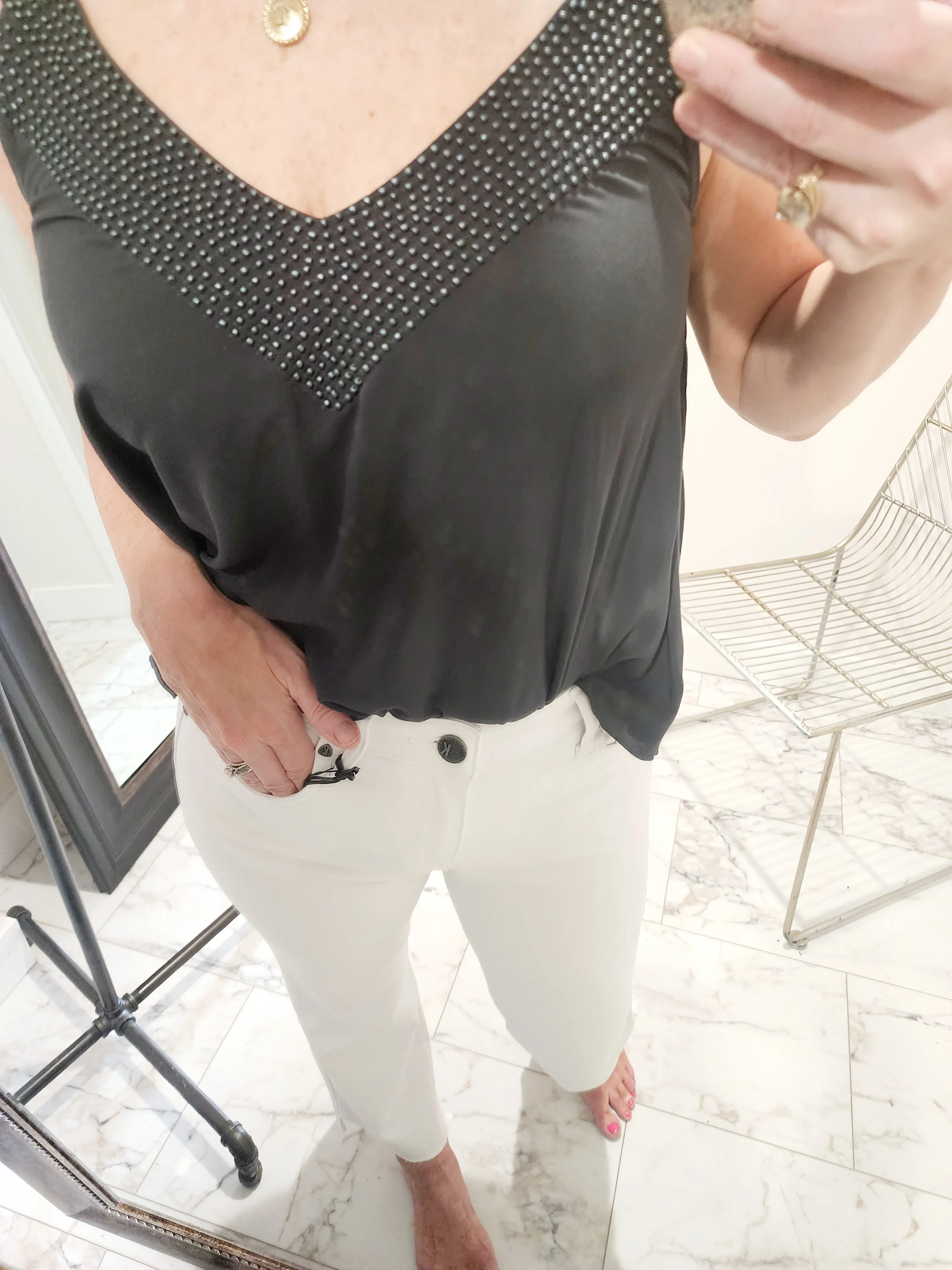 Frankie Beaded Top