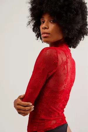 Free People Lady Lux Layering Red Racer