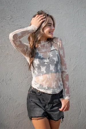 Free People: Lady Lux Layering Top in Evening Cream