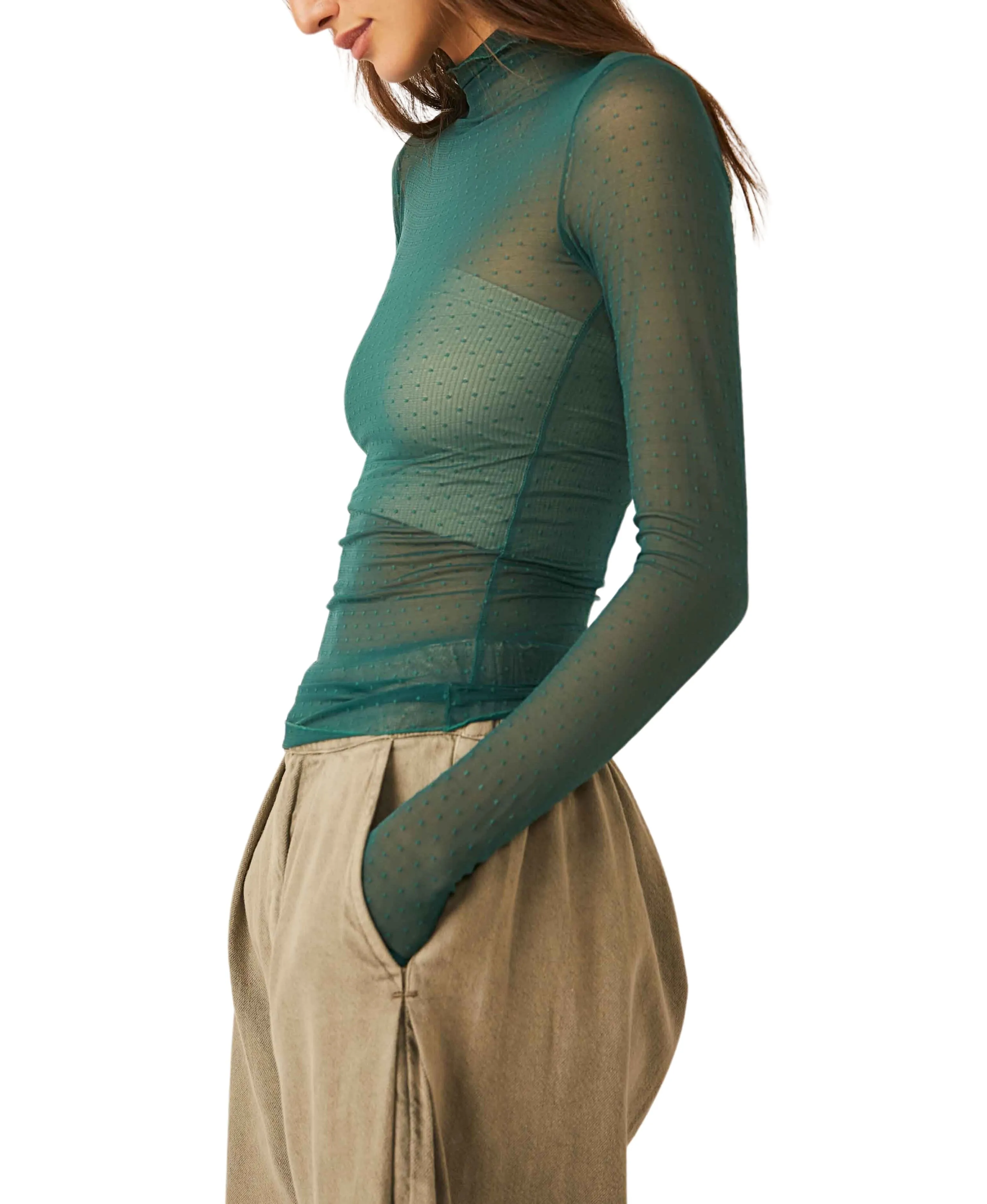 Free People On the Dot Layering Top