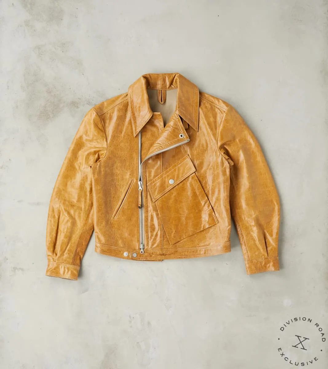 French Air Force Zephyr Jacket - Amber Glazed French Lambskin