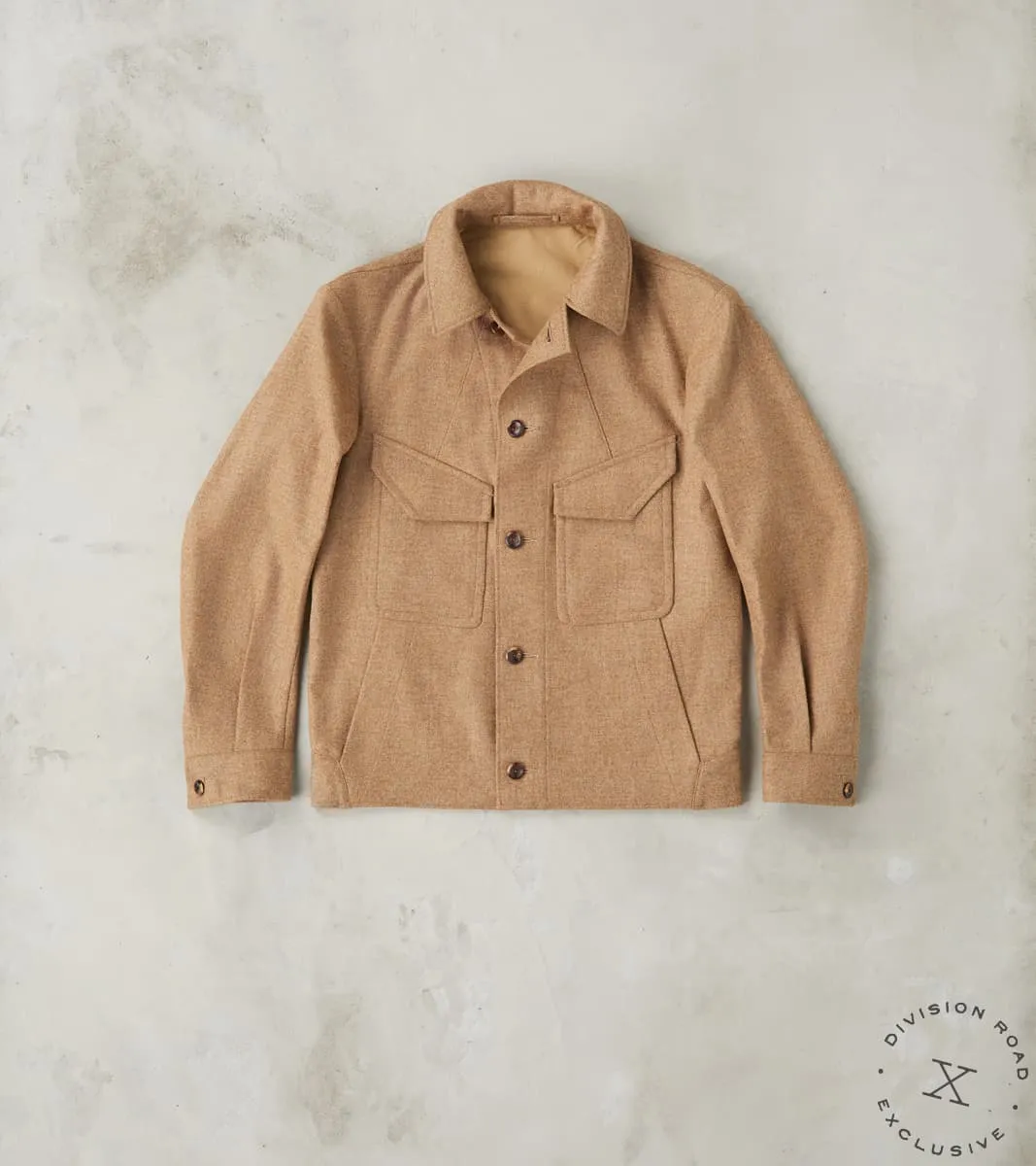French Rapide Jacket - Abraham Moon® Camel Merino Twill