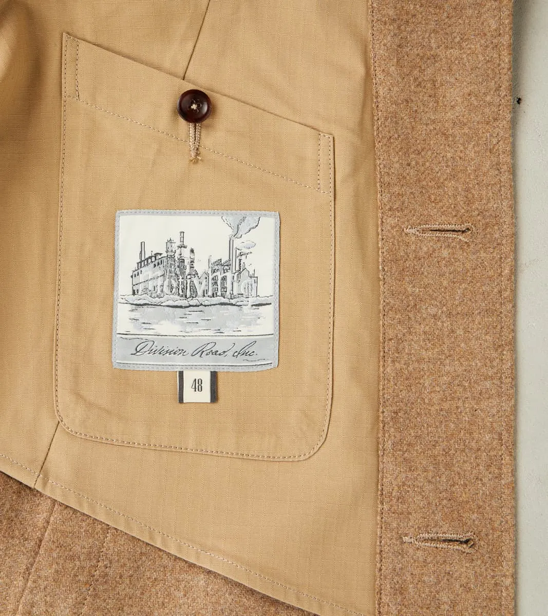 French Rapide Jacket - Abraham Moon® Camel Merino Twill