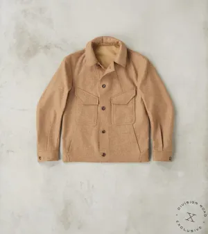 French Rapide Jacket - Abraham Moon® Camel Merino Twill