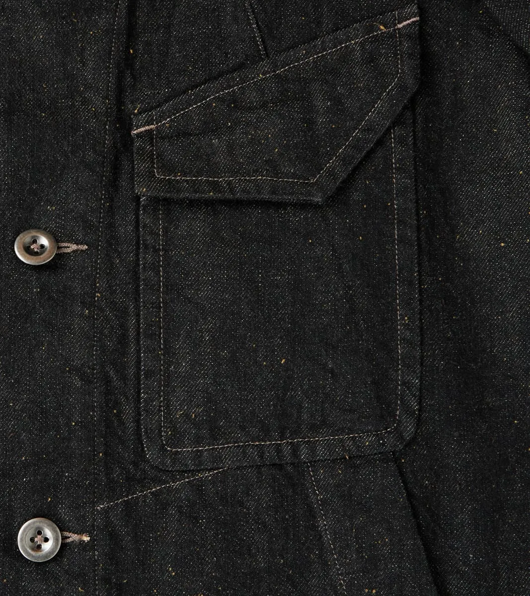 French Rapide Jacket - Charcoal Donegal Selvedge Denim