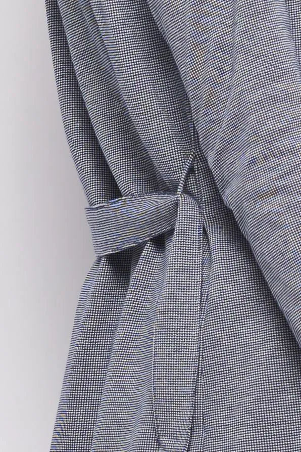 Froks Wrap Jersey Cardigan / Blue & White pattern