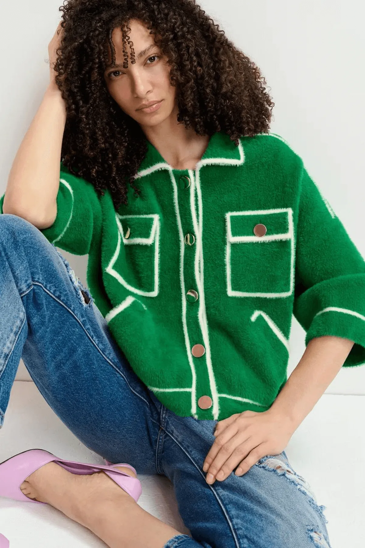 GALENA FURRY KNITTED JACKET HULK